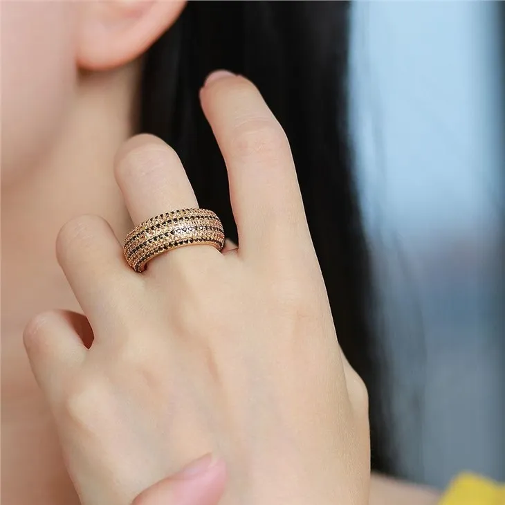 Klasszikus Cz Micro Pave Ring