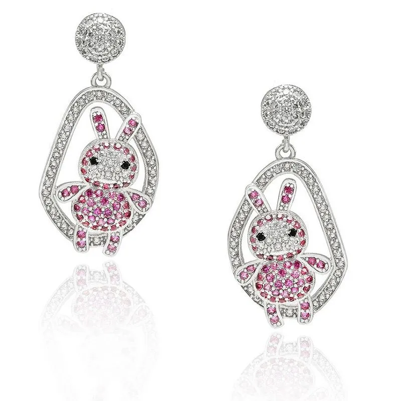 Aranyos Rabbit Animal fülbevaló