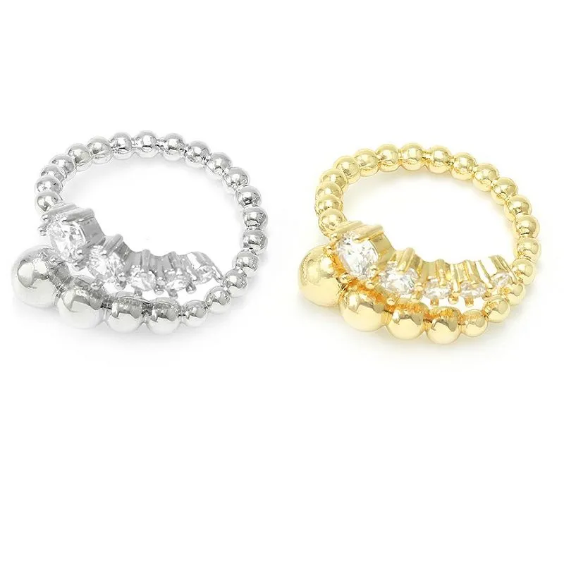 Aranyozott Cz állítható gyűrű