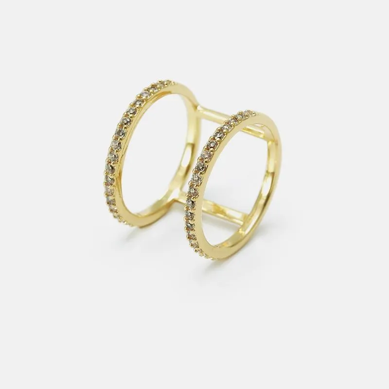 Aranyozott divatgyűrű nőknek