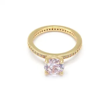 Sterling ezüst fehér Cz jegygyűrű