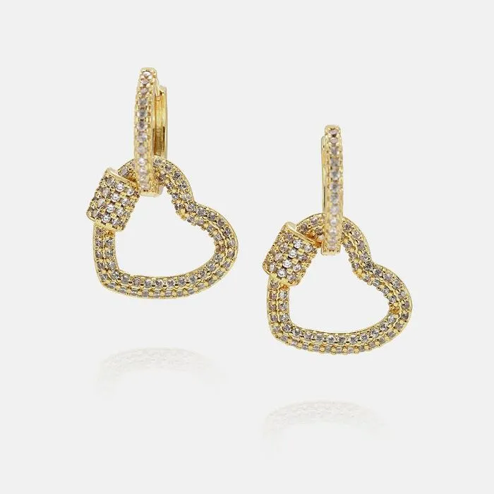 Női új design szív fülbevaló