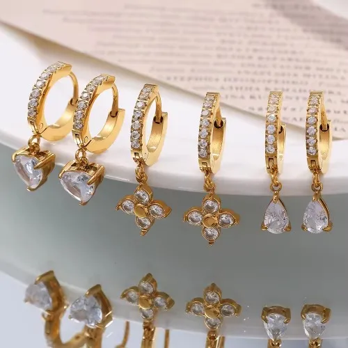 18K aranyozott fülbevaló