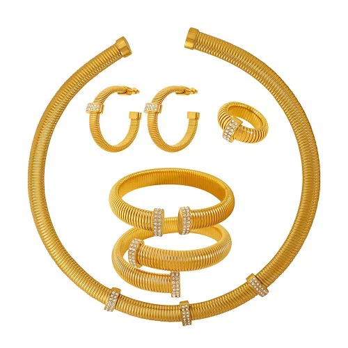 Fülbevaló gallér ékszerkészlet