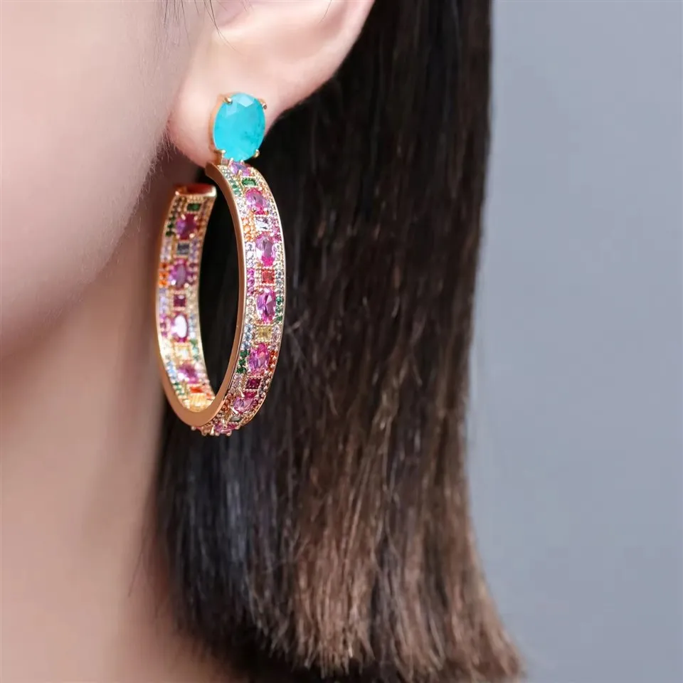 Gold Plated Zircon Fusion Women Earrings best
