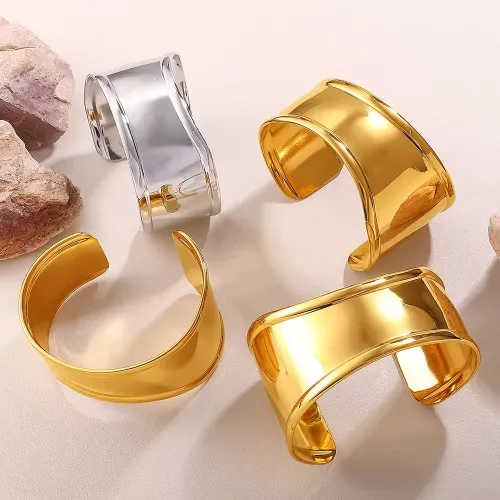 Retro{0}}stílusú rozsdamentes acél karkötők