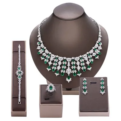 CZ cirkon menyasszonyi ékszerkészletek